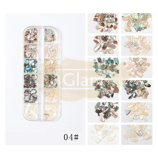 Nail Art Mixed Shell Jewelry Decoration Set - Available In 15 Designs 4