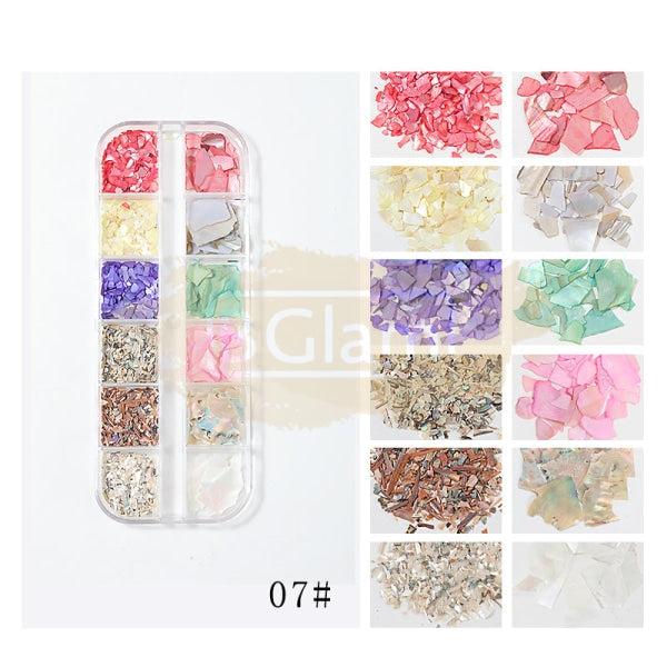 Nail Art Mixed Shell Jewelry Decoration Set - Available In 15 Designs 7