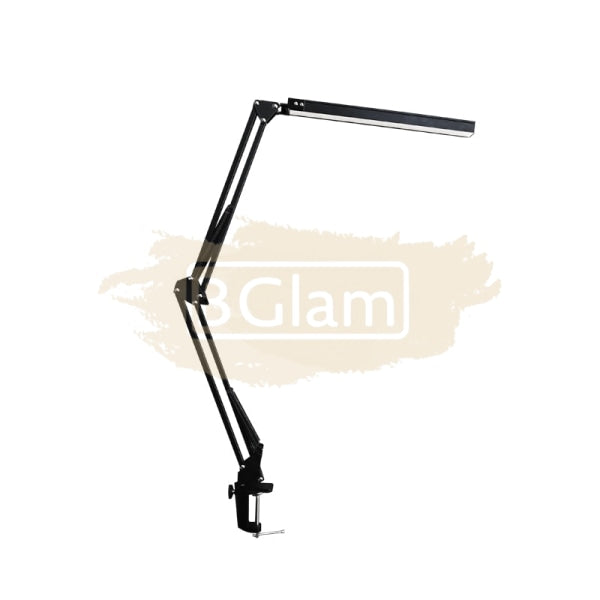 Usb Dimmable Led Folding Desk Lamp With Clamp - Black