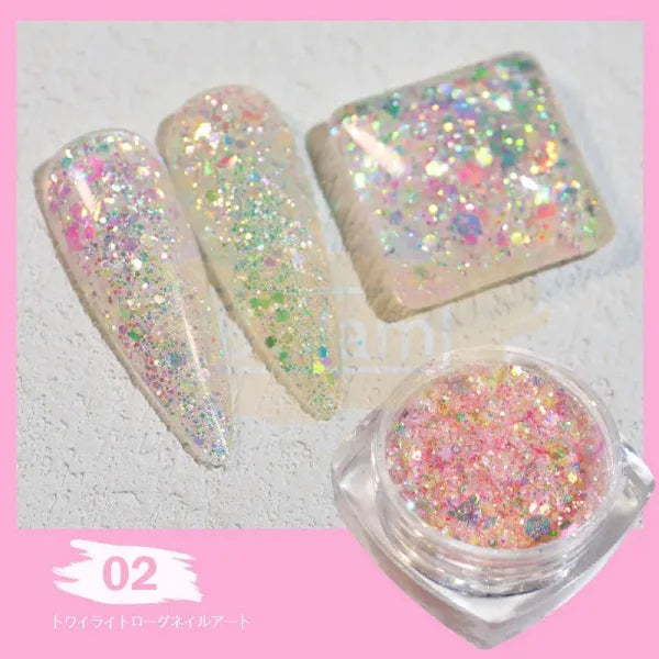 Nails Sequins | Shiny Laser Flash Series Qt0460 2 Nail