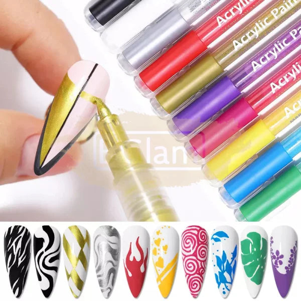 Acrylic Paint Marker Pen - 03 Gold Nail Accessories