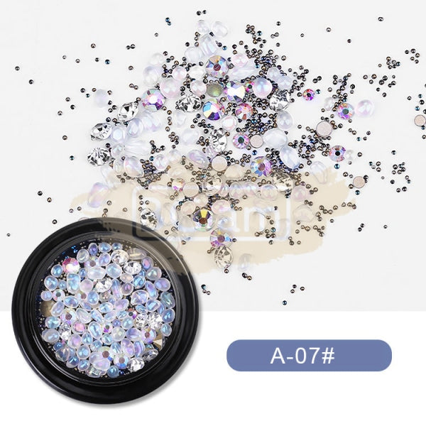 Glass Nail Rhinestone Diamond Crystal Stones - Available In 7 Colors Rhinestones