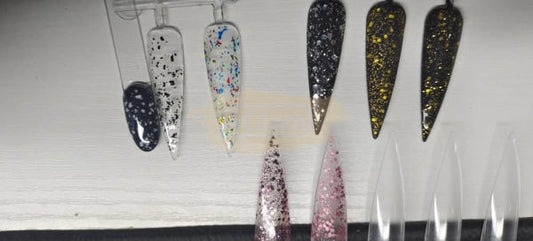 Mixcoco Soak-Off Gel Polish 15Ml - Km Clear Glitter Gold Nail