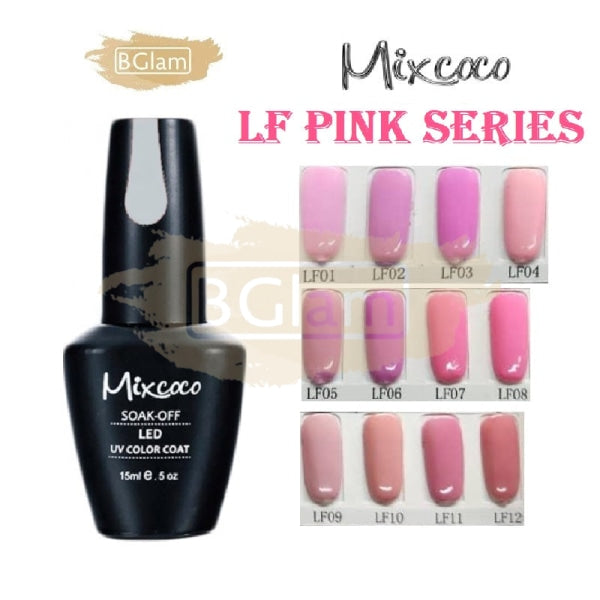 Mixcoco Soak-Off Uv Gel Nail Polish Lf Pink Collection