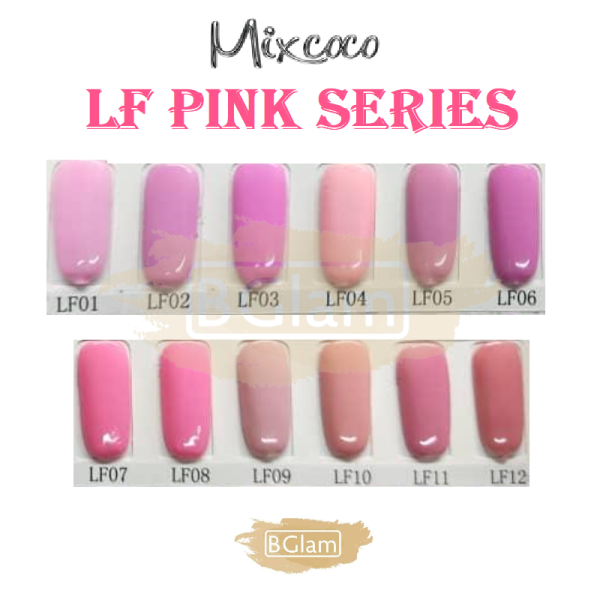 Mixcoco Soak-Off Uv Gel Nail Polish Lf Pink Collection