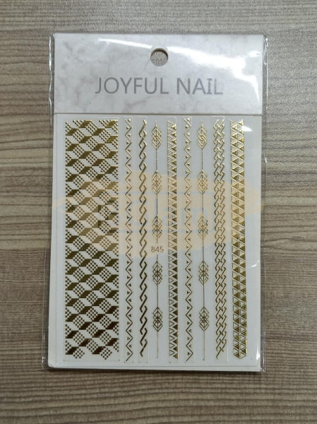 Joyful Nail Art Sticker 845