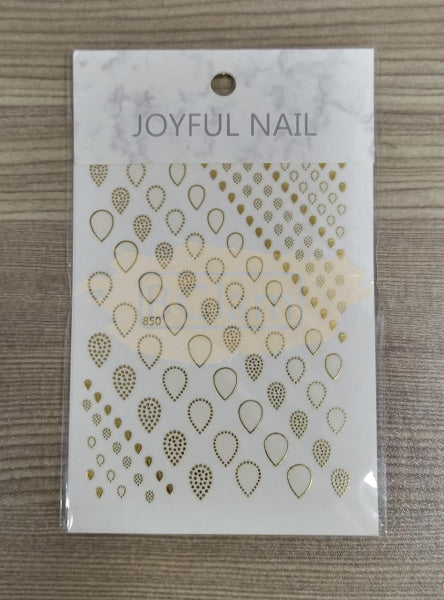 Joyful Nail Art Sticker 850