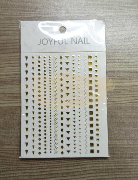 Joyful Nail Art Sticker 851