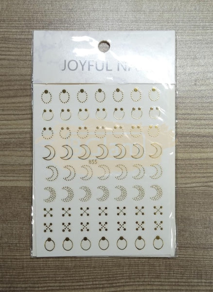 Joyful Nail Art Sticker 855