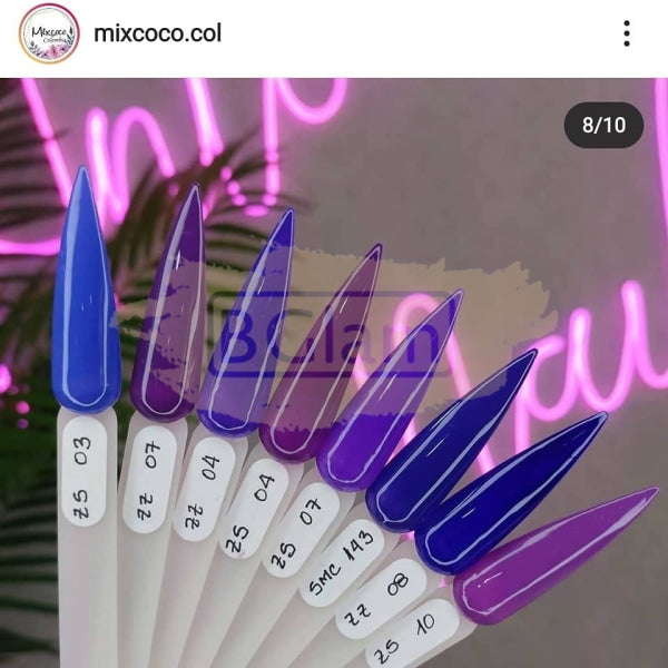 Mixcoco Soak-Off Gel Polish 15Ml - Purple Zz Nail