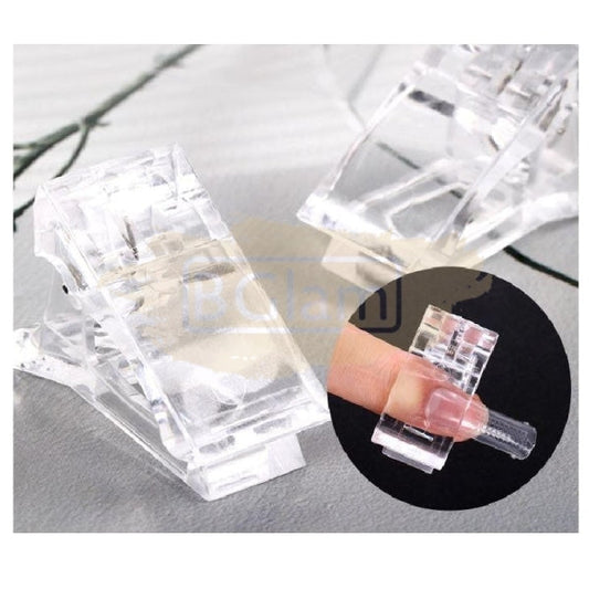 Clear Polygel Nail Extension Clip Accessories