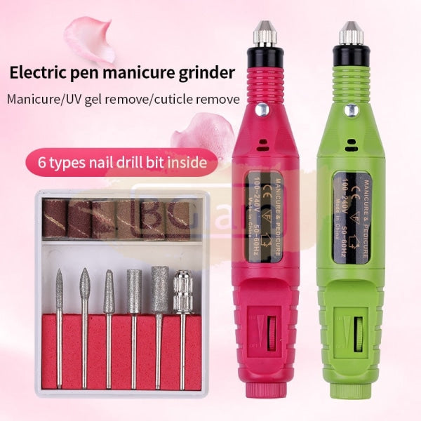 Portable Electric Nail Drill Machine 20 000 Rpm Pink