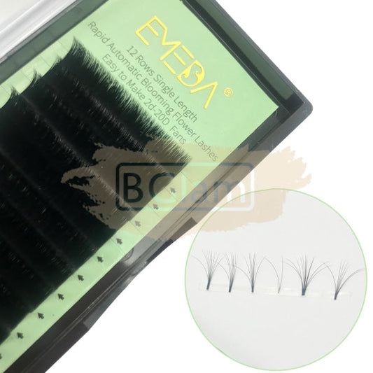 Emeda Faux Mink Eyelash Extensions - Easy Fan 0.05 C Curl 8-15Mm Mix False Eyelashes
