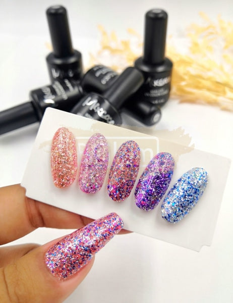 Mixcoco Soak-Off Gel Polish 15Ml - Shine Glitter Rock Sparkling Rs 33 Nail