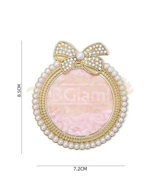 Nail Art Palette With Rhinestones & Pearls Acrylic