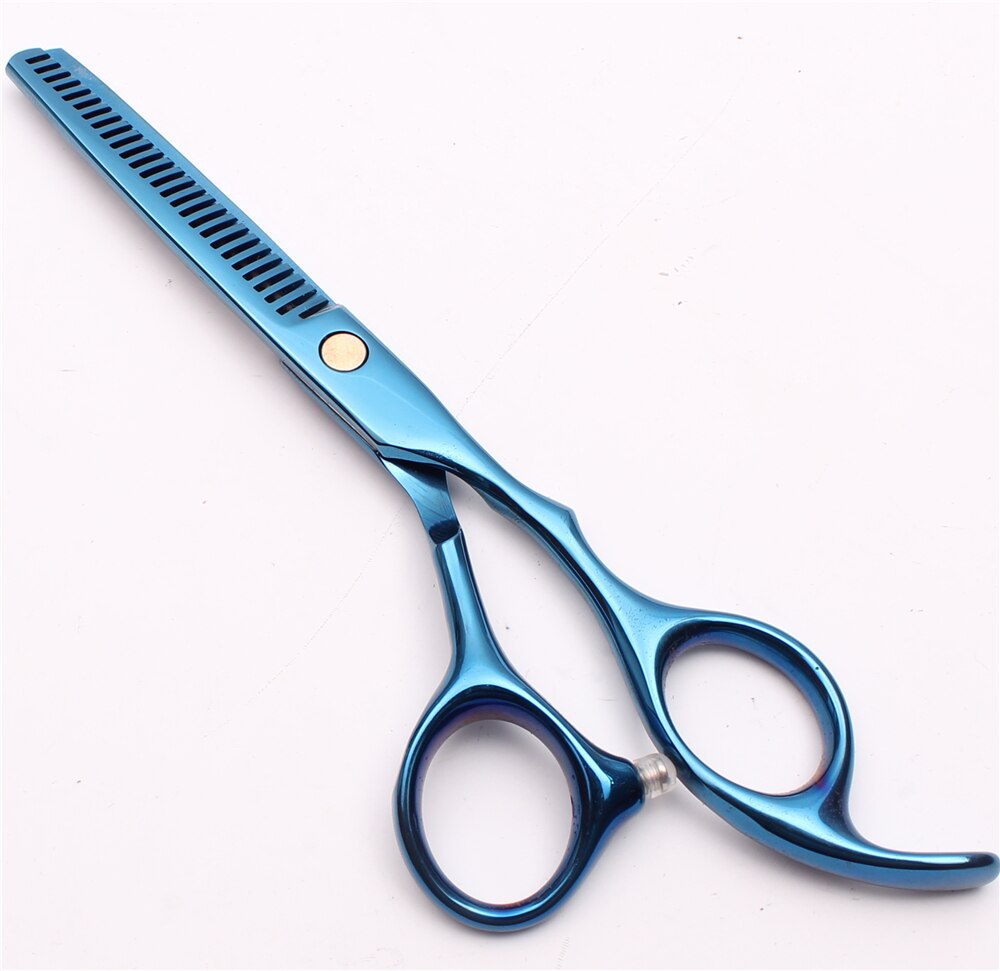 Ciseaux de coiffeur | Ciseaux à effiler les cheveux | 15,2 cm | Bleu