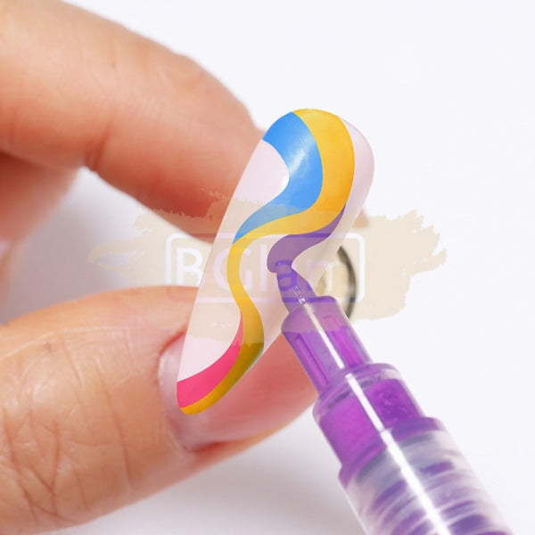 Acrylic Paint Marker Pen - 10 Purple Nail Accessories