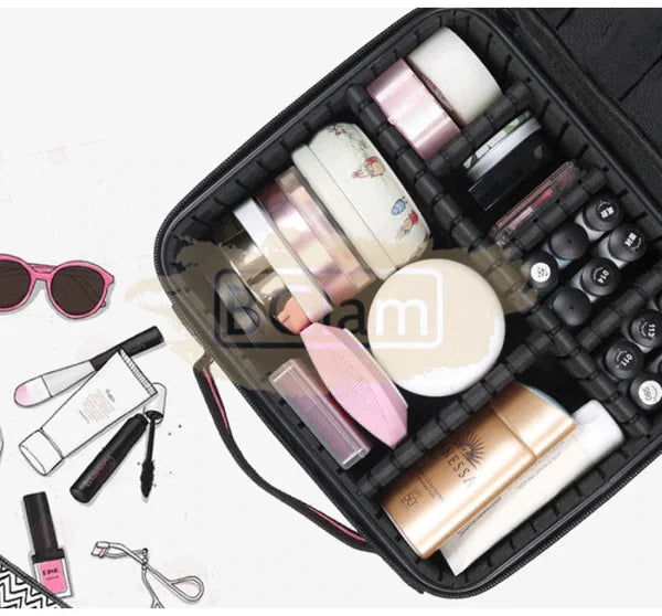 Travel Makeup Bag 26Cm - Black (Bag Only) Case