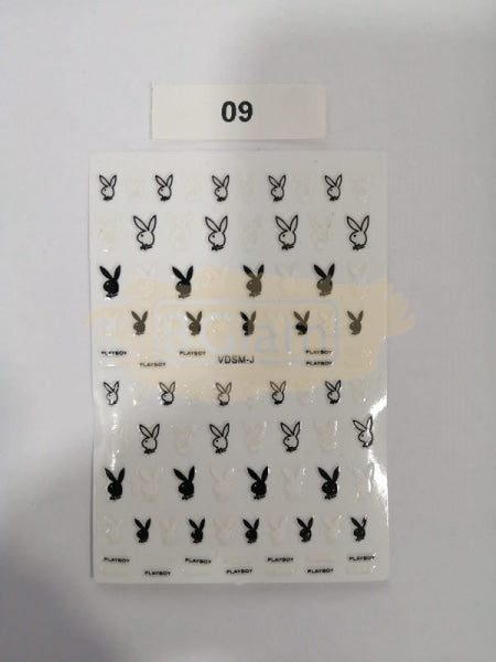 Nail Stickers Designer Collection Vdsm-J 09 Playboy Art