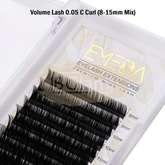 Emeda Faux Mink Eyelash Extensions - Volume Lash 0.05 C Curl 8-15Mm Mix False Eyelashes