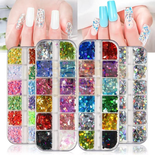 Nail Sequins Set - Available In 4 Designs