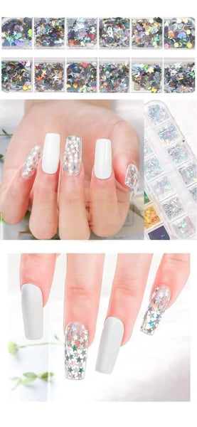 Nail Sequins Set - Available In 4 Designs