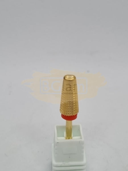 Professional Tungsten 5 In 1 Nail Drill Bits Gold Red (Fine) Bit