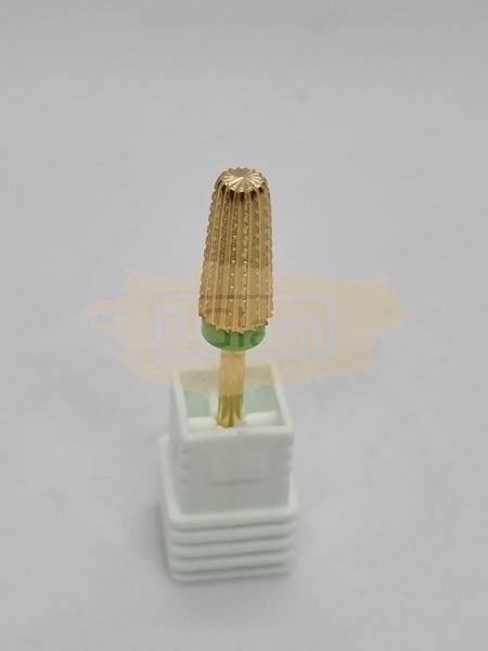 Professional Tungsten 5 In 1 Nail Drill Bits Gold Green (Coarse) Bit