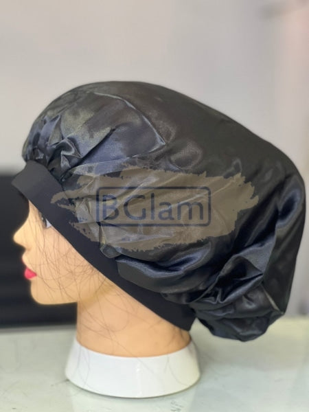 Satin Sleep Hair Bonnet - Black Accessories