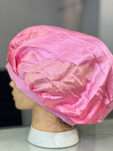 Satin Sleep Hair Bonnet - Pink Accessories