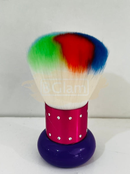 Colorful Soft Hair Mushroom Style Nail Dust Brush