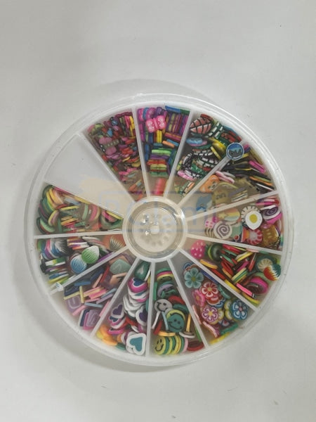 Assorted Nail Deco In Wheel Art