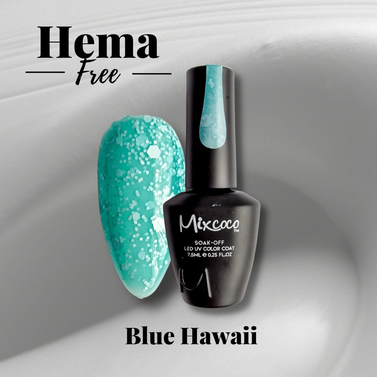Mixcoco Vernis Semi-Permanent 15ml | Blue Hawaii