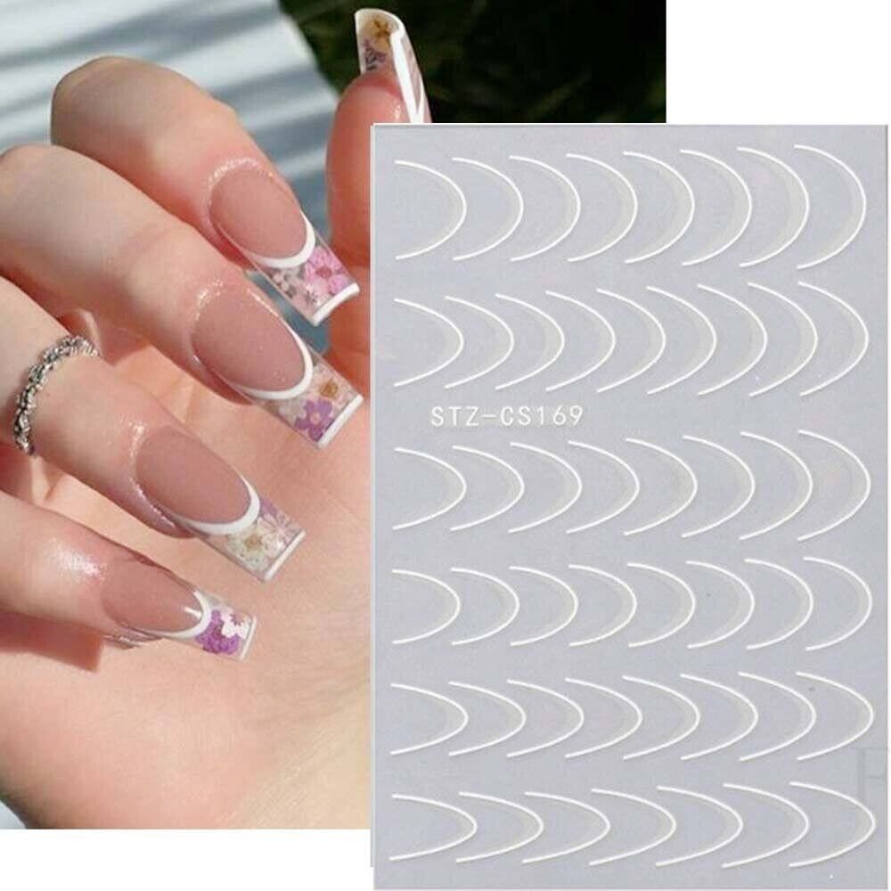 Nail Sticker Stz-Cs169 White Stickers