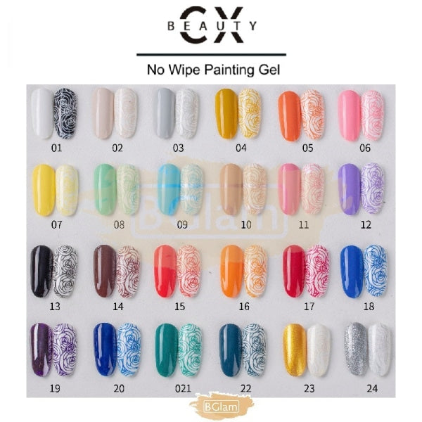 Cx Beauty No Wipe Painting & Stamping Gel