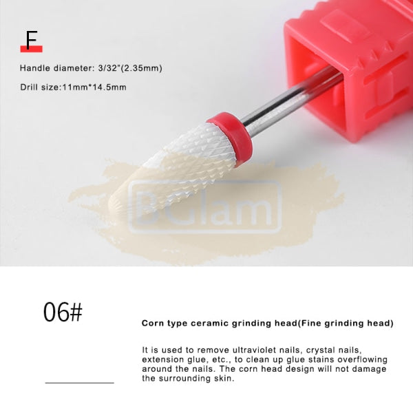 Ceramic Nail Drill Bit 3/32 Available In 12 Types 6