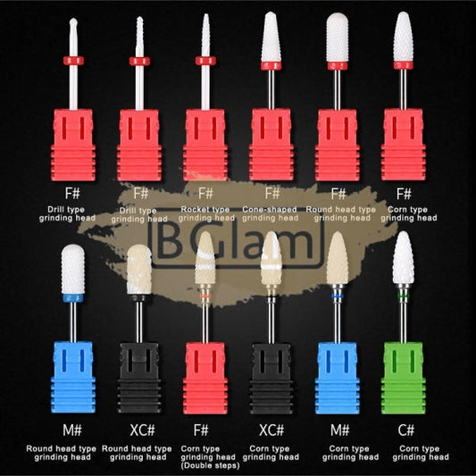Ceramic Nail Drill Bit 3/32 Available In 12 Types