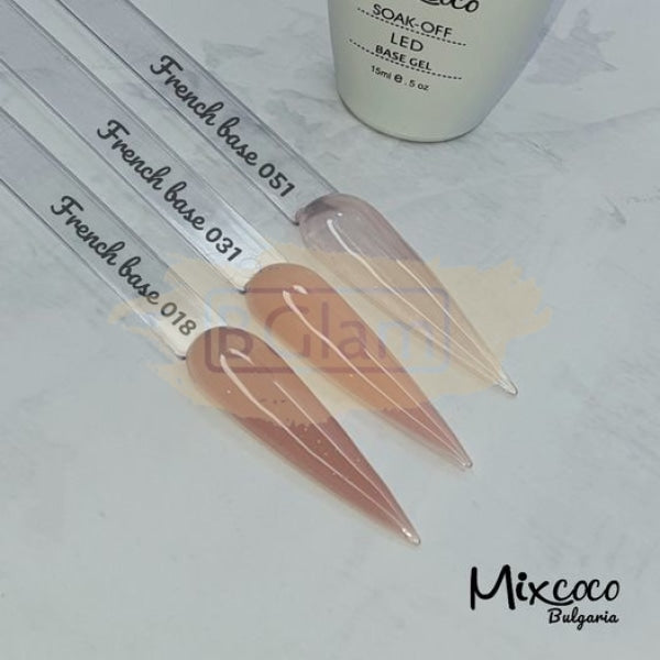 Mixcoco Soak-Off Gel Polish 15Ml - Naked 195 (French 18) Nail