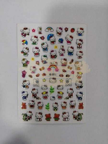 Nail Stickers Cartoon Collection K-011 Hello Kitty Art
