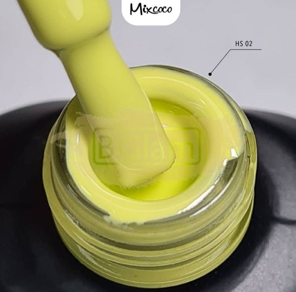 Mixcoco Soak-Off Gel Polish 15Ml - Yellow 025 (Hs 02) Nail
