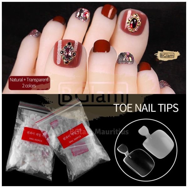 Toe Nail Tips Clear 500 Acrylic