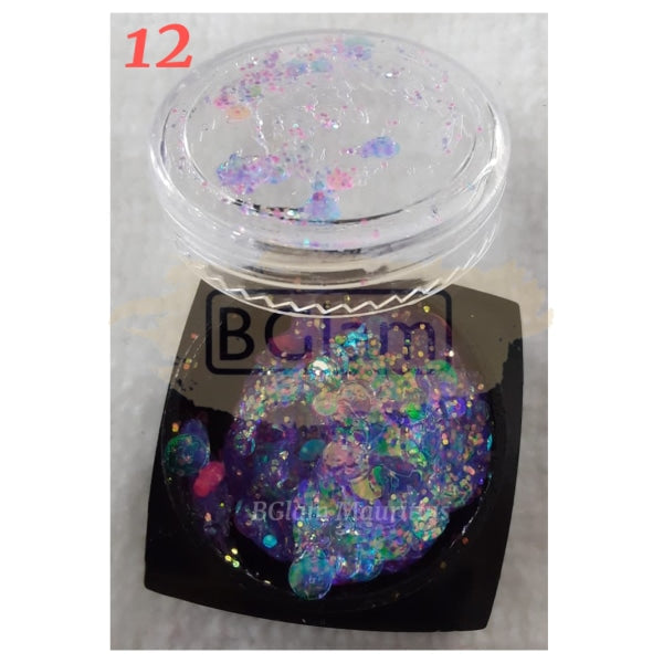 Nail Glitter Sequins - Available In 12 Designs