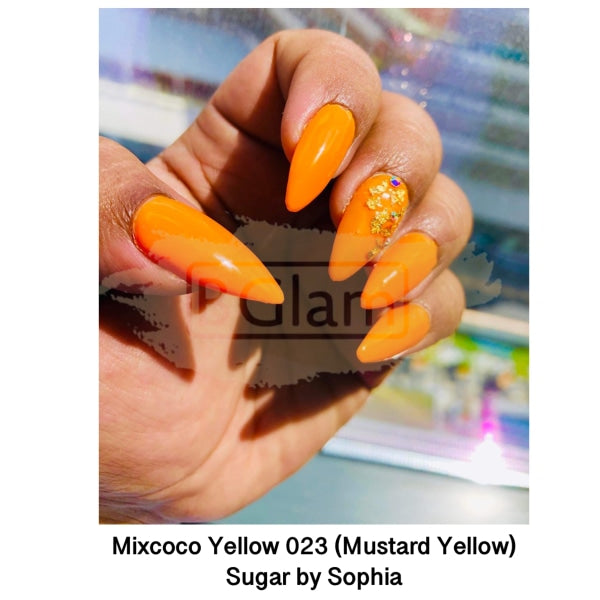 Mixcoco Vernis Semi-Permanent 15Ml | True Color Yellow #023 (Mustard Yellow) Gel Nail Polish
