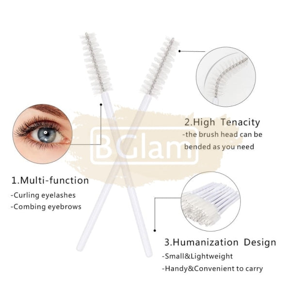 Disposable Eyelash Mascara Wand - White Lash Extension Accessories