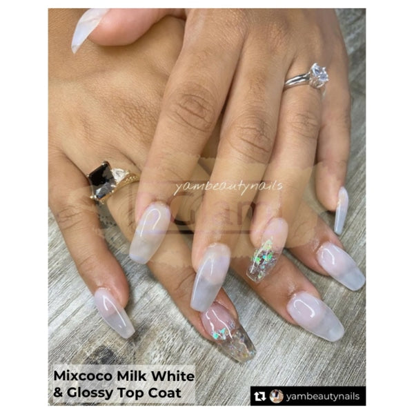 Mixcoco Soak-Off Gel Polish 15Ml - Naked 194 (Milky White) Nail