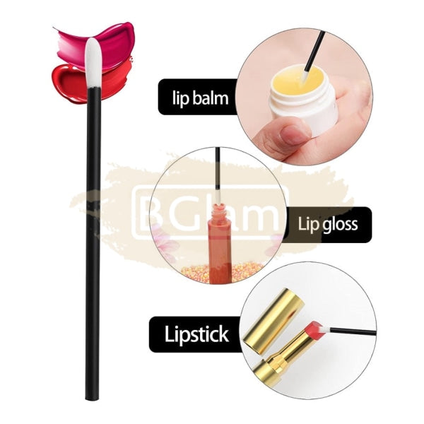 Disposable Lint-Free Lip Brush Wands Lash Extension Accessories