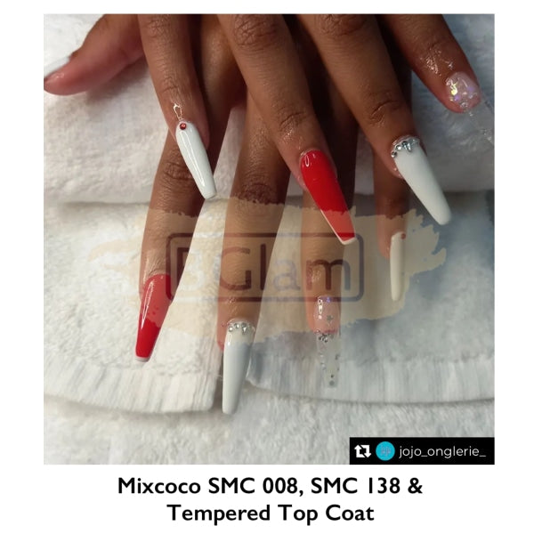 Mixcoco Soak-Off Gel Polish 7.5Ml - Cream Grey 216 (Smc 138 White) Nail