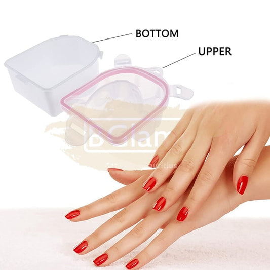 Double Layer Manicure Soaker Bowl Nail Art Tool