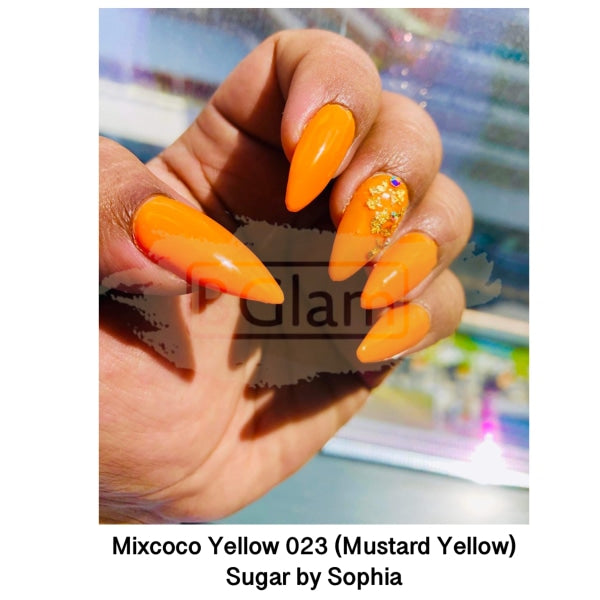 Mixcoco Soak-Off Gel Polish 7.5Ml - Yellow 023 (Mustard Yellow) Nail