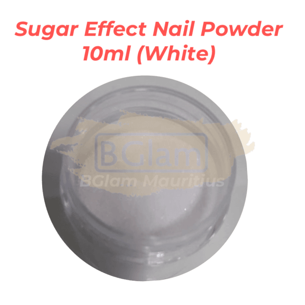 Sugar Effect Nail Powder 10Ml White